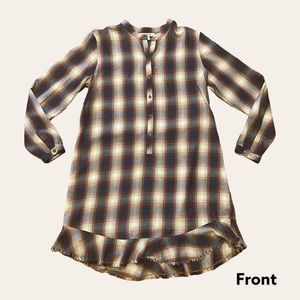 Chelsea & Violent Long Sleeve Plaid Dress